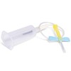 Vacutainer, blå, safety-lok, combo, 18 cm slange, steril, 23G x 3/4in, 0,6 mm x 19 mm