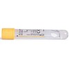 Vacutainer, glas med gel, gul, transparent etiket, 10/8,5 ml