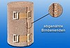 Nobalan, kortstræksbind, 100% bomuld, 8 cm x 5 m