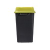 Sharpsafe genbrugsplast, kanylebeholder, firkantet, bred, med låg, gul/grå, 7 l