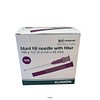 Klinion optrækskanyle, lilla, stump, med 5µ filter, steril, 18G