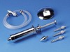 Henke-Sass Wolf, automatisk øreskyllesprøjte metal, komplet i etui, 10 ml