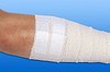 Rudapor, Fikseringstape, hvid, 7,5 cm x 9,14 m