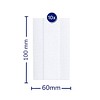 Hansaplast Sensitive, plaster med kompres, hvid, 6 cm x 1 m