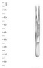 Nopa, pincet, anatomisk, lige, 11,5 cm