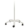 Luxo, Kørbart stativ med 5 hjul, hvid, 103 cm