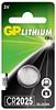 GP, knapcellebatteri, lithium 3V, CR2025