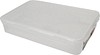 Airtight box, plastbox flad rubber white 2,3L, 2,3 l, 300 mm x 200 mm x 59 mm