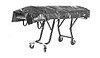 Ligpose, sort, dobbelt lynlås på 3 sider, 6 bærehåndtag, 2200 x 1000 x 0,4 mm