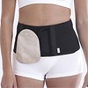 Nordicare Stomi BAS bælte, velcro, klipbar, sort, L: 90-105 cm, H: 16 cm, medium