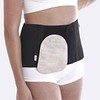 Nordicare Stomi BAS bælte, velcro, klipbar, sort, L: 130-145 cm, H: 20 cm, Xxx-large