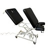 Rehab Care undersøgelsesleje, 3-delt gyn, sort, papirholder, fodbetjent el højdereg.