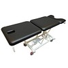Rehab Care undersøgelsesleje, 3-delt gyn, sort, papirholder, fodbetjent el højdereg.