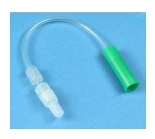 Konnektor, L/L, til drænage-/urinpose, 15 cm, DEHP fri steril