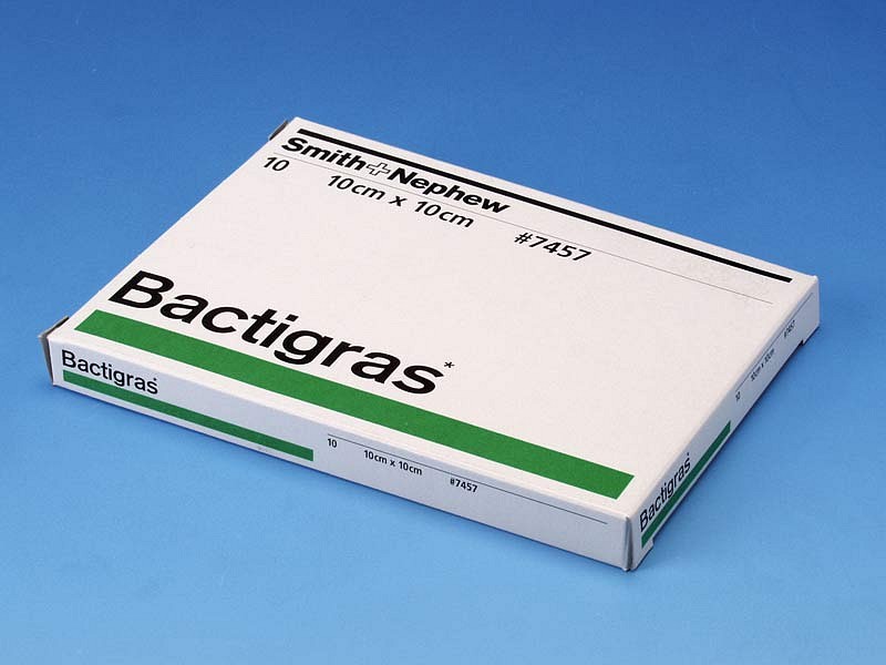 Bactigras, salvekompres steril, 10 cm x 10 cm