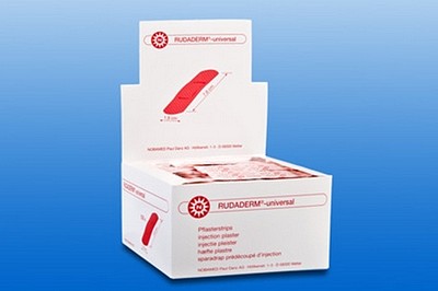 Rudaderm strips, plaster, vandtæt, beige, enkeltvis pakket, steril, 25 mm x 76 mm
