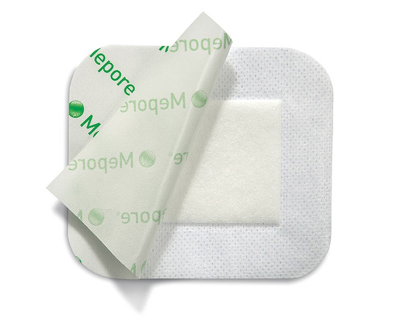 Mepore, plaster med sårpude 5 x 6 cm, steril, 9 cm x 10 cm