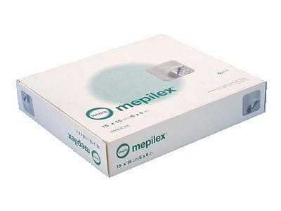 Mepilex, skumbandage med Safetac silikone, steril, 15 cm x 15 cm
