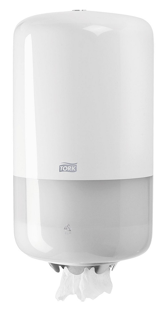 Tork, dispenser til aftørringsruller M1 mini, hvid, Ø 14 cm