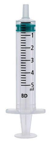BD Emerald, 3-komp. sprøjte luer, centrisk, grad/ 0,2ml, steri, 5 ml
