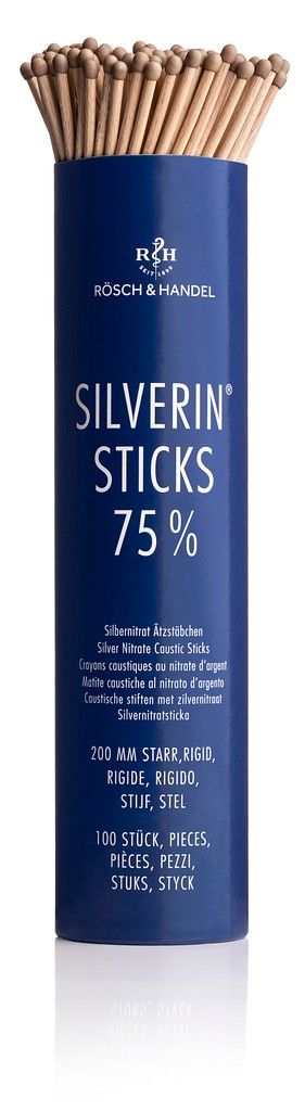 Silverin silver nitrate sticks, 75%, 200 mm