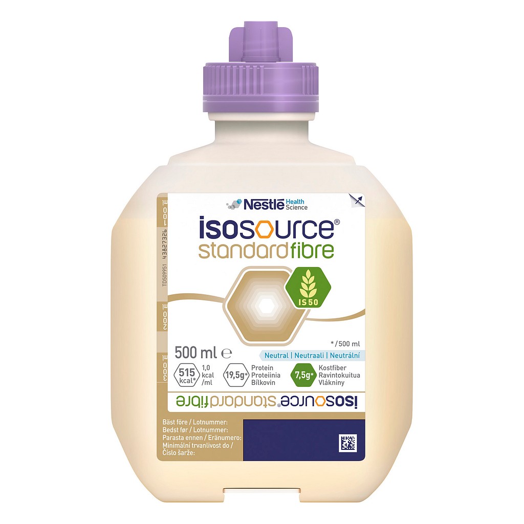 Isosource standard fiber, sondeernæring, 500 ml