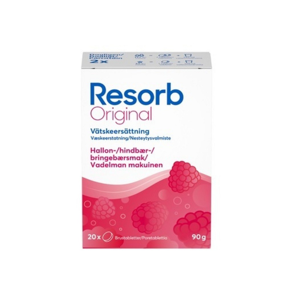 Resorb, Original Hindbær, væskeerstatning