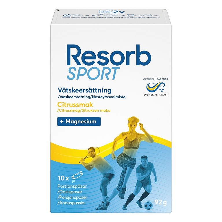 Resorb, Sport, væskeerstatning