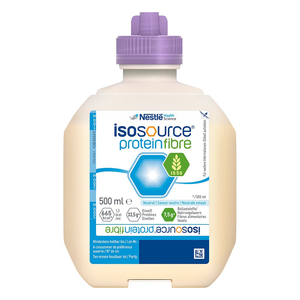 Isosource protein fiber, sondeernæring, 500 ml