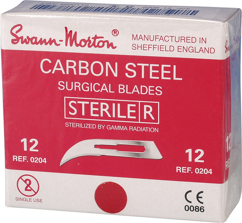 Swann-Morton, skalpelblad nr. 12, steril