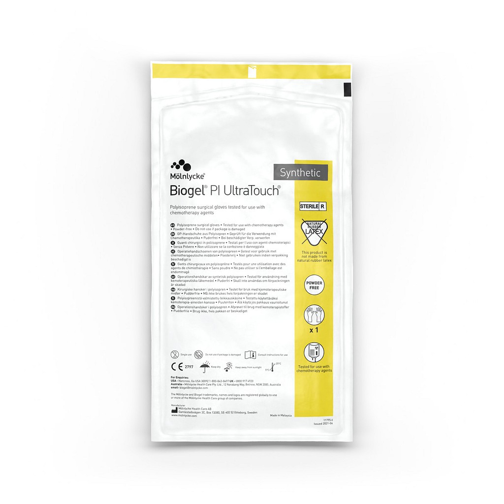 Biogel PI Ultra Touch, OP handske non-latex, pudderfri, steril, str 7,5