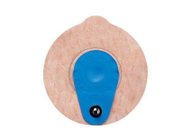 Ambu blue sensor, EKG elektrode, VLC med knap, beigefarvet, våd gel, 72 mm x 68 mm