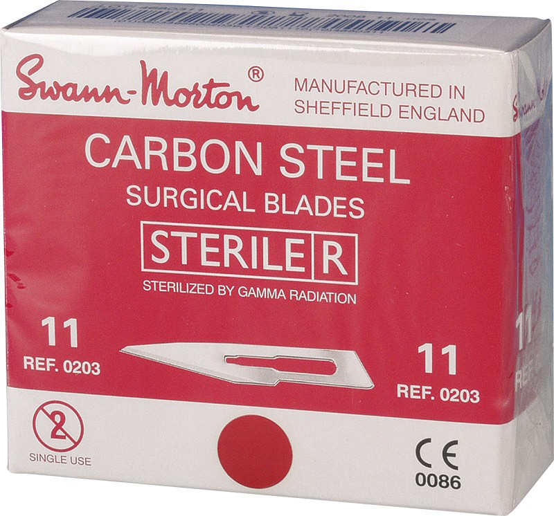 Swann-Morton, skalpelblad nr. 11, steril
