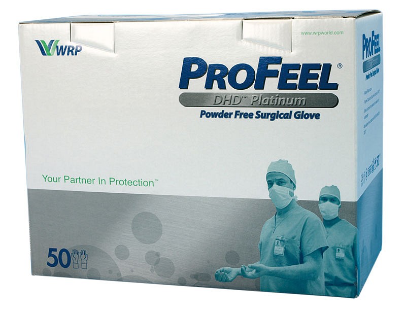 Profeel DHD Platinum, latex OP handske, pudderfri, steril, str 6