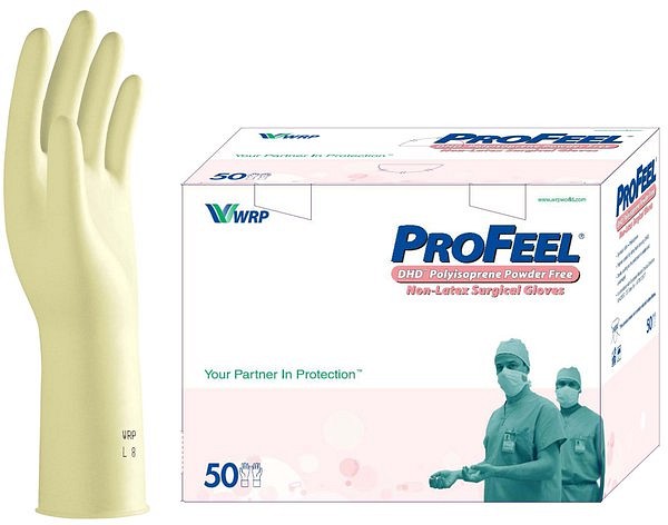 Profeel DHD Polyisoprene, non - latex, OP handske, hvid, pudderfri, steril, str 7
