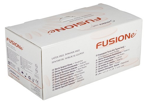 Fusione, polyisopren OP handske, polymercoated, steril, str 8