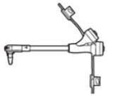 Mic-Key, forlængerslange, ENFit, vinklet, 5 cm
