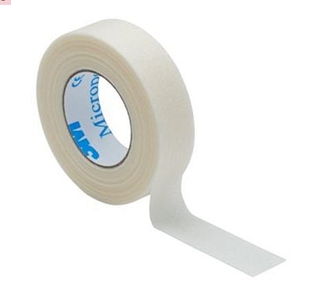 Micropore, fikseringstape, hvid, 1,25 cm x 9,1 m