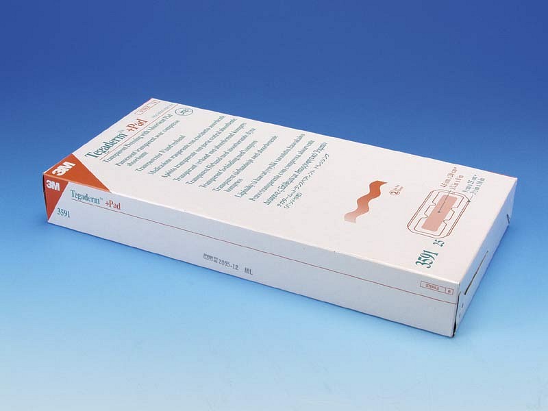 Tegaderm Pad, Filmforbinding med sårpude 4,5x20cm, steril, 9 cm x 25 cm