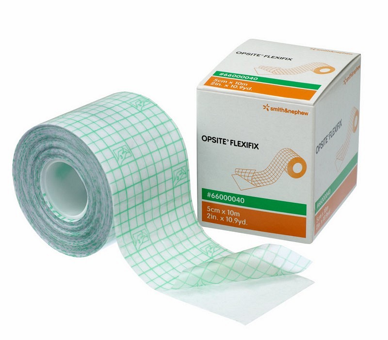 OpSite Flexifix, transparent film på rulle, 5 cm x 10 m