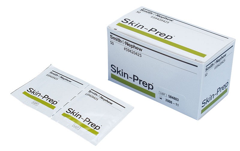 Skin-Prep, hudbeskyttelse med alkohol, serviet, steril