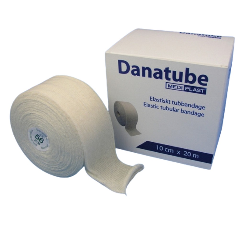 Danatube, rørbandage str. T2 100% ubleget bomuld, 16 cm x 20 m