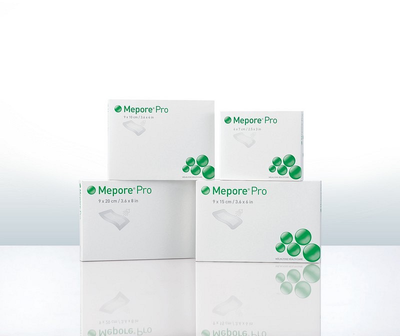 Mepore Pro, væsketæt plaster med sårpude 5 x 24 cm, steril, 9 cm x 30 cm