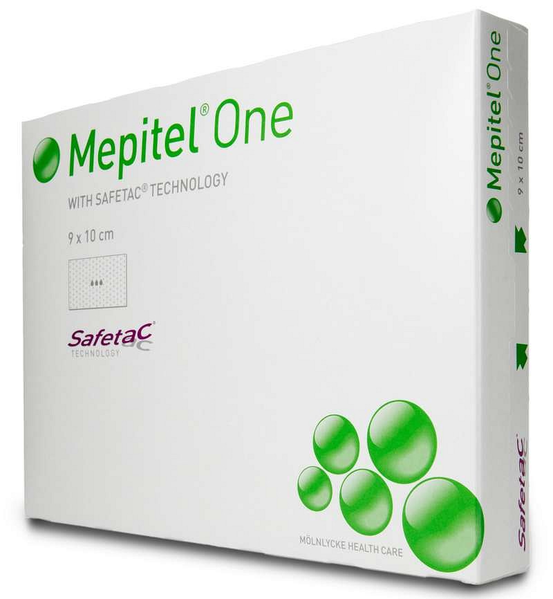 Mepitel One, sårkontaktlag, Safetac silikone på en side, steril, 17 cm x 25 cm