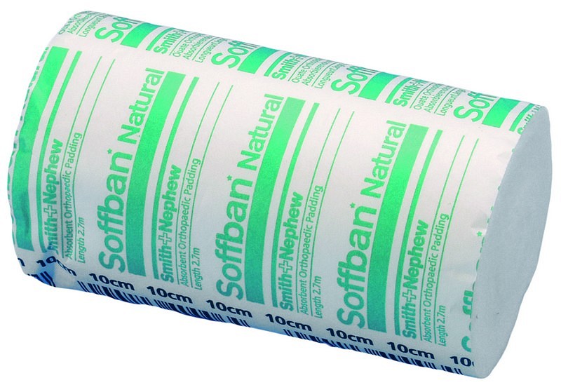 Soffban Natural, absorberende polsterbind, grøn pakning, 10 cm x 2,7 m