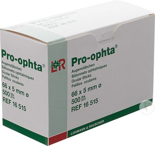 Pro-Ophta, stave, sugende 66x5mmØ, usteril