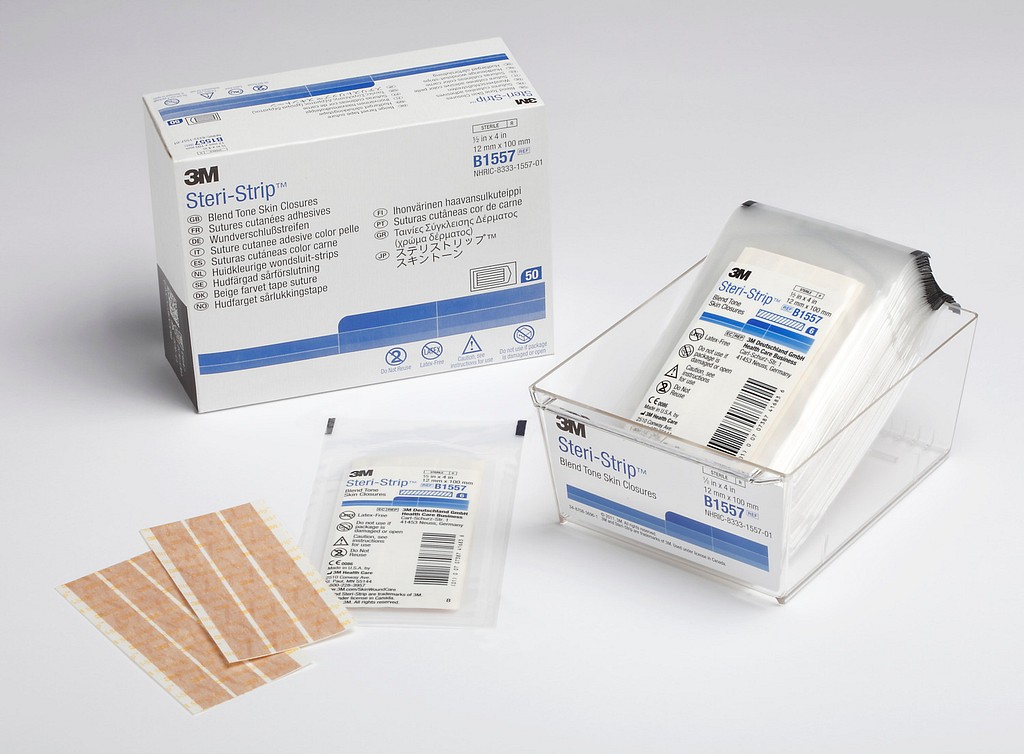 Steri-Strip, Suturtape, beige, steril, 12 mm x 100 mm