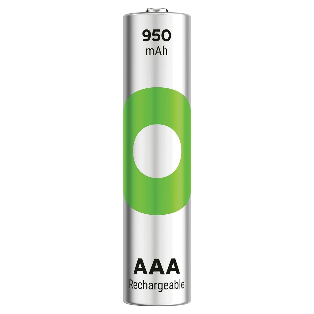 GP, Genopladelige batterier AAA x 4, Recyko, AAA