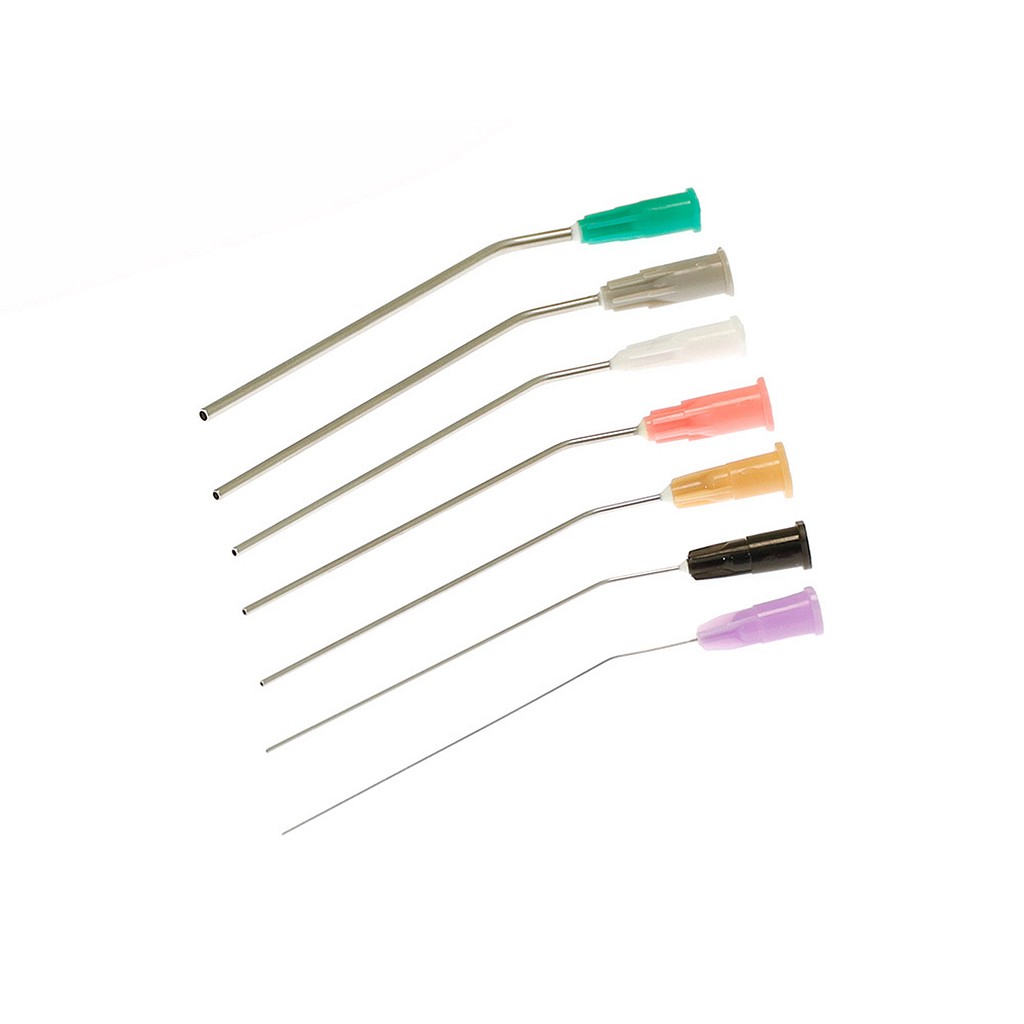 Mediplast, øresug, metal, sort, luer-lock, steril, 0,7 mm x 70 mm