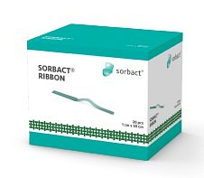 Sorbact Ribbon, meche 100% bomuld, steril, 10 cm x 2 m